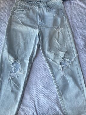 wild fable Light Blue Distressed Boyfriend Jeans